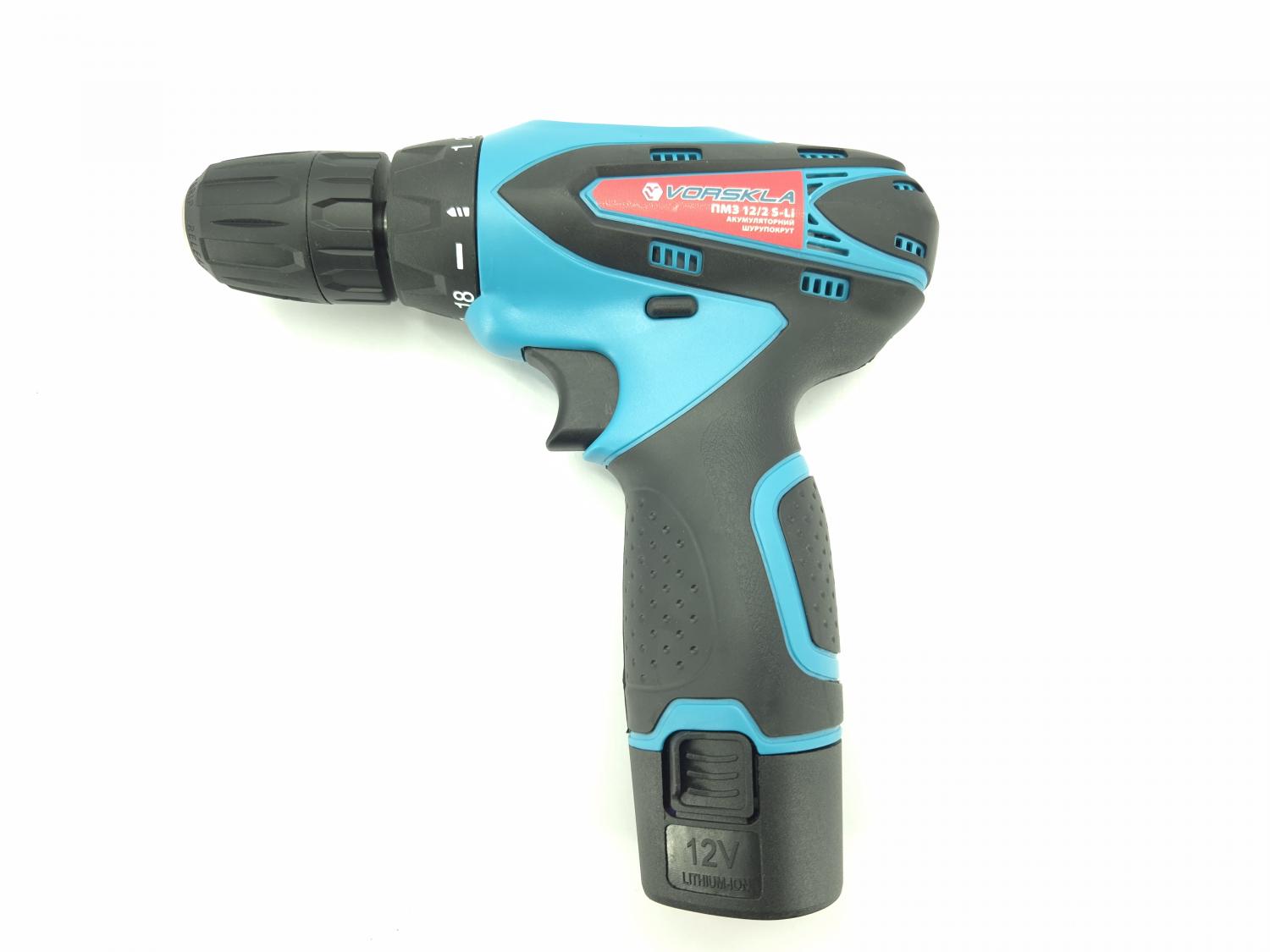 Акумуляторний шурупокрут Vorskla ПМЗ 12/2 S-Li (з набором інструментів)